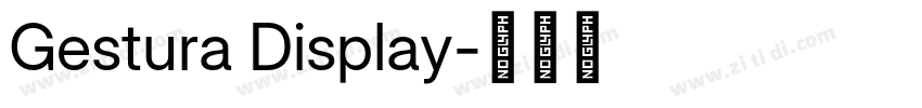 Gestura Display字体转换 Gestura Display字体转换